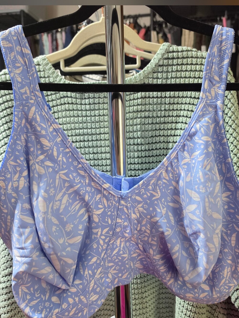 COMFORT CHOICE Floral Underwire Bra - Light Purple